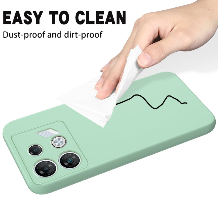 For Infinix GT 10 Pro Solid Color Liquid Silicone Dropproof Full Coverage Protective Case(Green) - Infinix Cases by PMC TechLife | Online Shopping South Africa | PMC TechLife | Buy Now Pay Later Mobicred