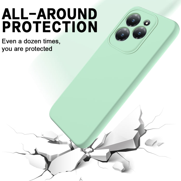 For Infinix Hot 40/Hot 40 Pro Solid Color Liquid Silicone Dropproof Full Coverage Protective Case(Green) - Infinix Cases by PMC TechLife | Online Shopping South Africa | PMC TechLife | Buy Now Pay Later Mobicred