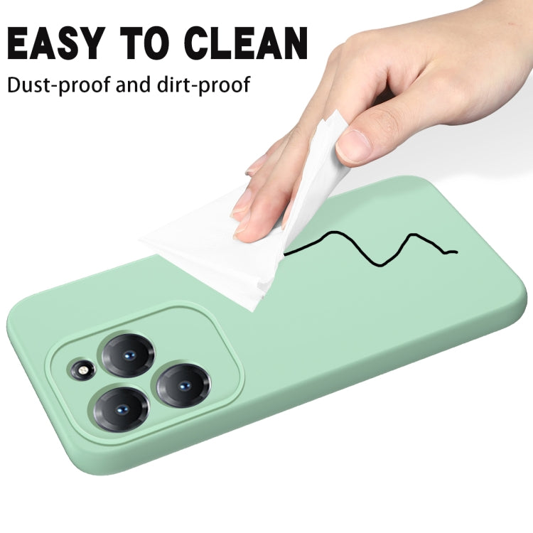 For Infinix Hot 40/Hot 40 Pro Solid Color Liquid Silicone Dropproof Full Coverage Protective Case(Green) - Infinix Cases by PMC TechLife | Online Shopping South Africa | PMC TechLife | Buy Now Pay Later Mobicred