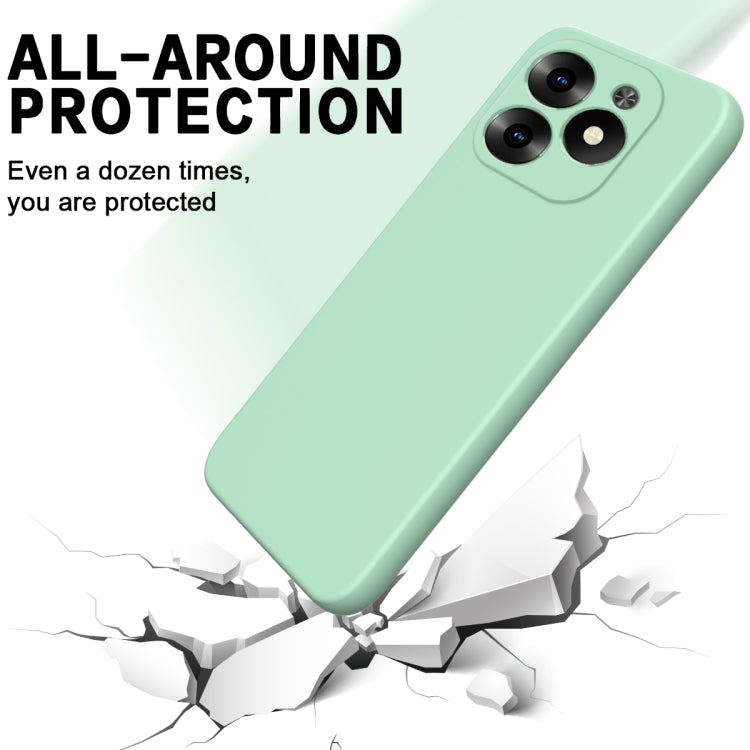For Infinix Hot 40i Solid Color Liquid Silicone Dropproof Full Coverage Protective Case(Green) - Infinix Cases by PMC TechLife | Online Shopping South Africa | PMC TechLife | Buy Now Pay Later Mobicred