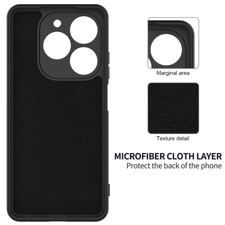 For Infinix Smart 8 Solid Color Liquid Silicone Dropproof Full Coverage Phone Case(Black) - Infinix Cases by PMC TechLife | Online Shopping South Africa | PMC TechLife | Buy Now Pay Later Mobicred