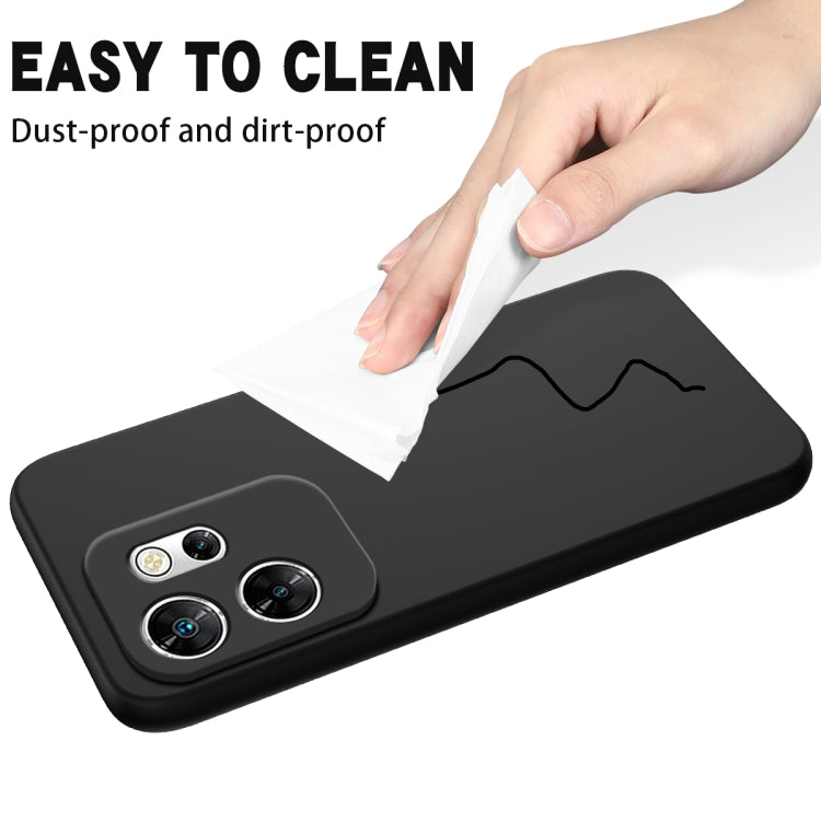 For Infinix Zero 30 4G Solid Color Liquid Silicone Dropproof Full Coverage Phone Case(Black) - Infinix Cases by PMC TechLife | Online Shopping South Africa | PMC TechLife | Buy Now Pay Later Mobicred