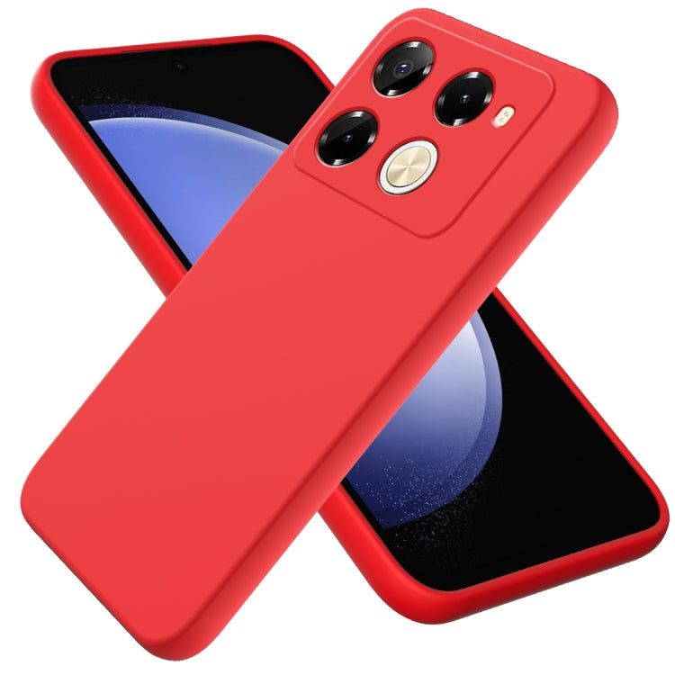 For Infinix Note 40 Pro 5G / 40 Pro+ 5G Solid Color Liquid Silicone Dropproof Full Coverage Protective Case(Red) - Infinix Cases by PMC TechLife | Online Shopping South Africa | PMC TechLife | Buy Now Pay Later Mobicred