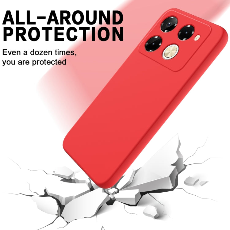 For Infinix Note 40 Pro 5G / 40 Pro+ 5G Solid Color Liquid Silicone Dropproof Full Coverage Protective Case(Red) - Infinix Cases by PMC TechLife | Online Shopping South Africa | PMC TechLife | Buy Now Pay Later Mobicred