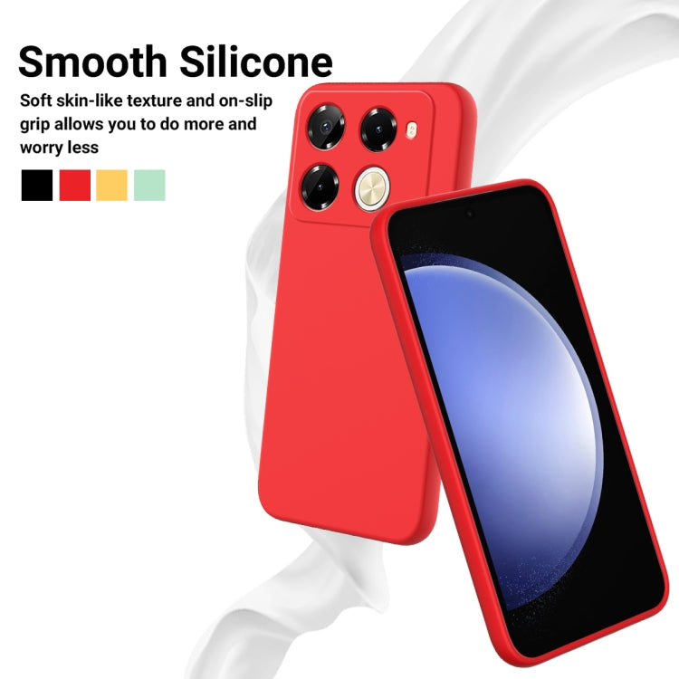 For Infinix Note 40 Pro 5G / 40 Pro+ 5G Solid Color Liquid Silicone Dropproof Full Coverage Protective Case(Red) - Infinix Cases by PMC TechLife | Online Shopping South Africa | PMC TechLife | Buy Now Pay Later Mobicred