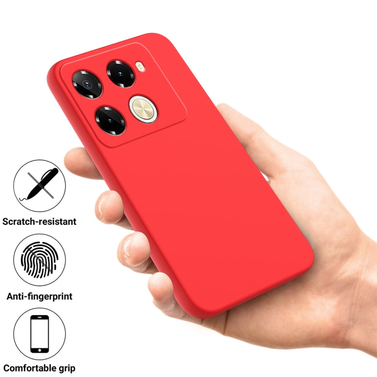 For Infinix Note 40 Pro 5G / 40 Pro+ 5G Solid Color Liquid Silicone Dropproof Full Coverage Protective Case(Red) - Infinix Cases by PMC TechLife | Online Shopping South Africa | PMC TechLife | Buy Now Pay Later Mobicred