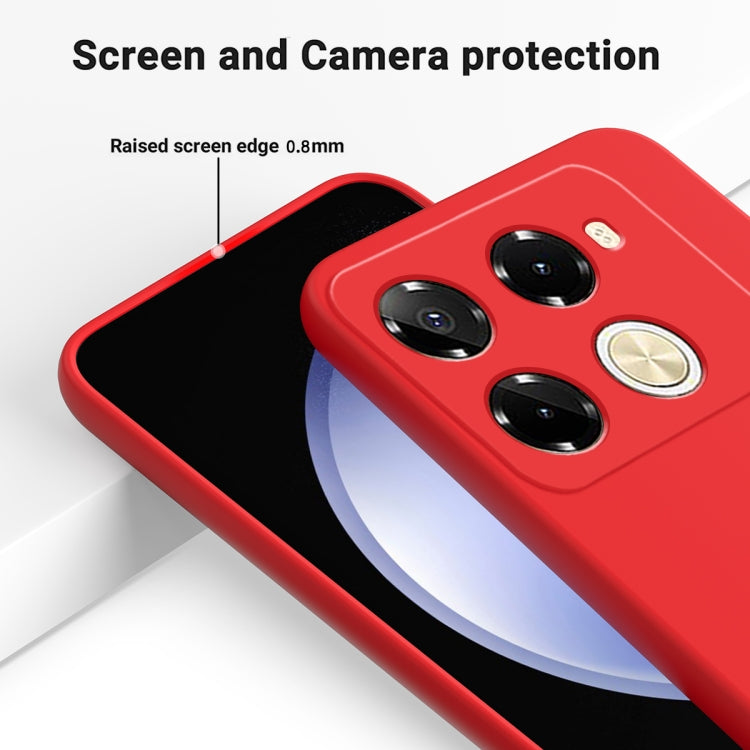 For Infinix Note 40 Pro 5G / 40 Pro+ 5G Solid Color Liquid Silicone Dropproof Full Coverage Protective Case(Red) - Infinix Cases by PMC TechLife | Online Shopping South Africa | PMC TechLife | Buy Now Pay Later Mobicred
