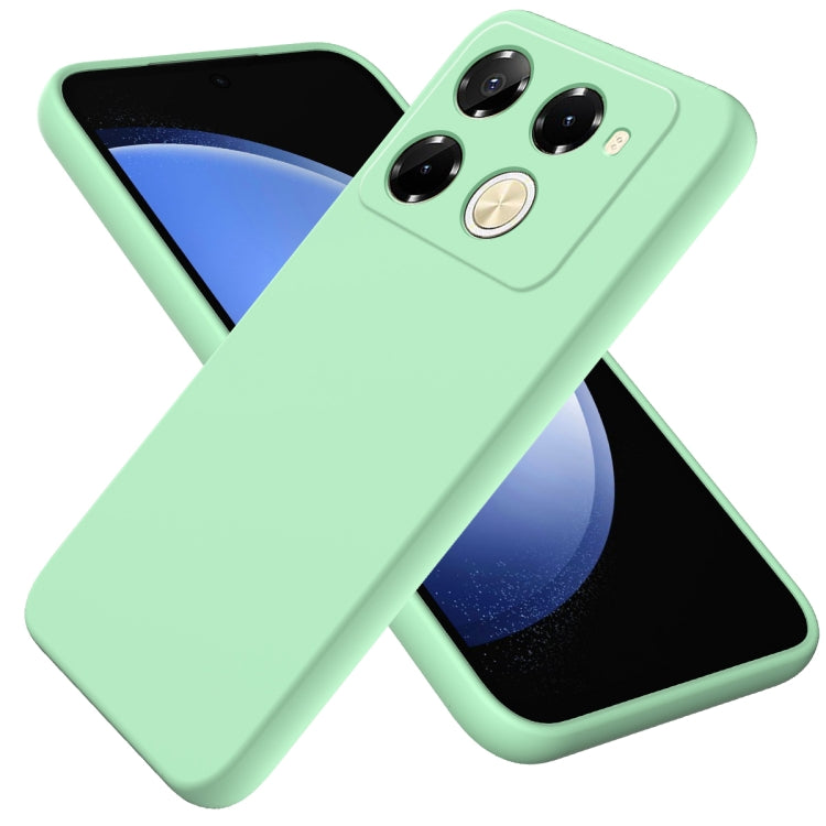 For Infinix Note 40 Pro 5G / 40 Pro+ 5G Solid Color Liquid Silicone Dropproof Full Coverage Protective Case(Green) - Infinix Cases by PMC TechLife | Online Shopping South Africa | PMC TechLife | Buy Now Pay Later Mobicred