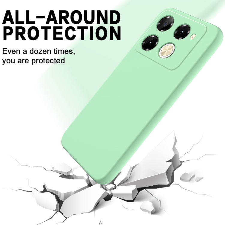 For Infinix Note 40 Pro 5G / 40 Pro+ 5G Solid Color Liquid Silicone Dropproof Full Coverage Protective Case(Green) - Infinix Cases by PMC TechLife | Online Shopping South Africa | PMC TechLife | Buy Now Pay Later Mobicred