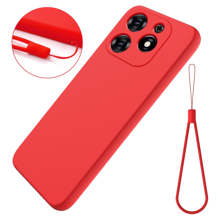 For Tecno Spark 20C/Go 2024 Solid Color Liquid Silicone Dropproof Full Coverage Protective Case(Red) - free shipping - PMC Jewellery - Order now!