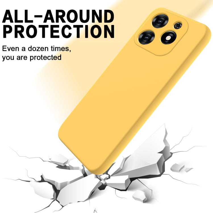 For Tecno Spark 20C/Go 2024 Solid Color Liquid Silicone Dropproof Full Coverage Protective Case(Yellow) - Tecno Cases by PMC Jewellery | Online Shopping South Africa | PMC Jewellery | Buy Now Pay Later Mobicred