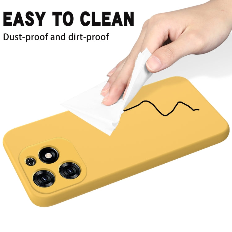 For Tecno Spark 20C/Go 2024 Solid Color Liquid Silicone Dropproof Full Coverage Protective Case(Yellow) - Tecno Cases by PMC Jewellery | Online Shopping South Africa | PMC Jewellery | Buy Now Pay Later Mobicred