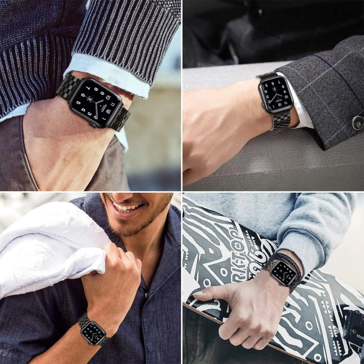 22mm Universal Five Beads Stainless Steel Watch Band(Silver Gold) - free shipping - PMc TechLife - Order now!