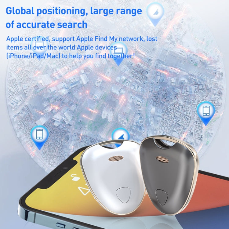 Portable Life Waterproof Positioning Anti-lost Device(Grey) - Personal Tracker by PMC TechLife | Online Shopping South Africa | PMC TechLife | Buy Now Pay Later Mobicred