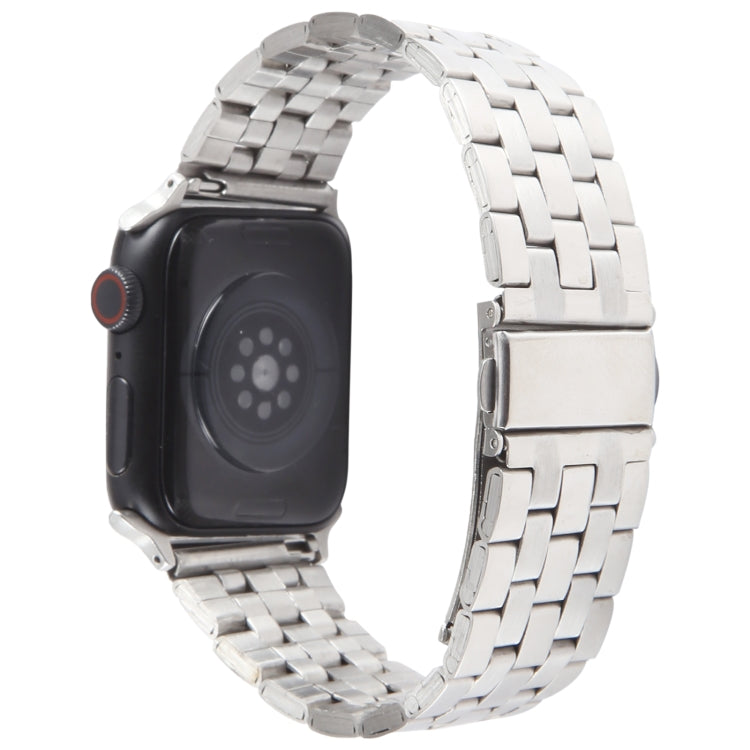 For Apple Watch Ultra 49mm 22mm Ultra-thin Five Beads Stainless Steel Watch Band(Silver) - free shipping - PMC TechLife - Order now!