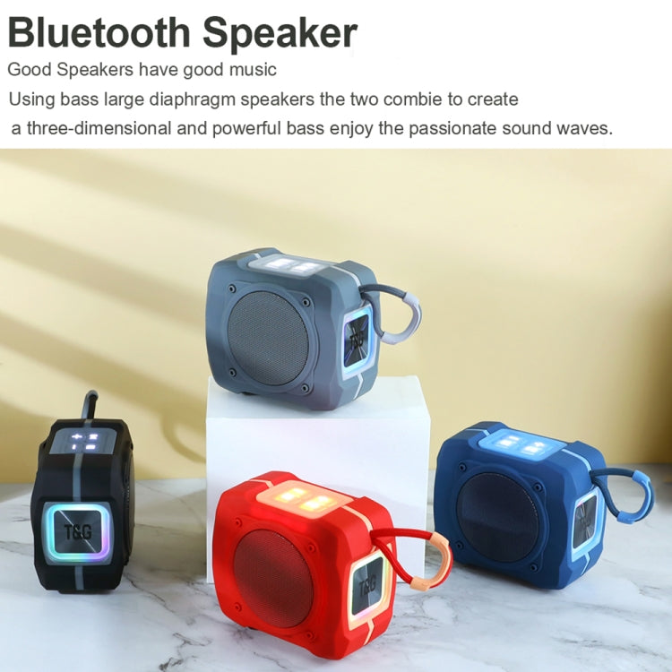 T&G TG661 Colorful LED Portable Outdoor Wireless Bluetooth Speaker(Red) - free shipping - PMC Jewellery - Order now!