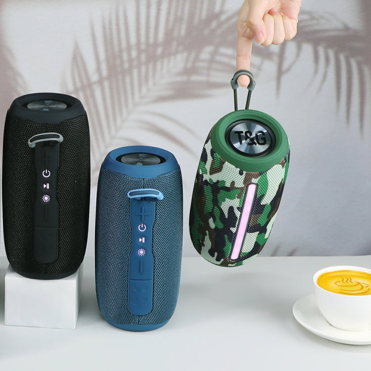 T&G TG663 Portable Colorful LED Wireless Bluetooth Speaker Outdoor Subwoofer(Blue) - free shipping - PMC Jewellery - Order now!