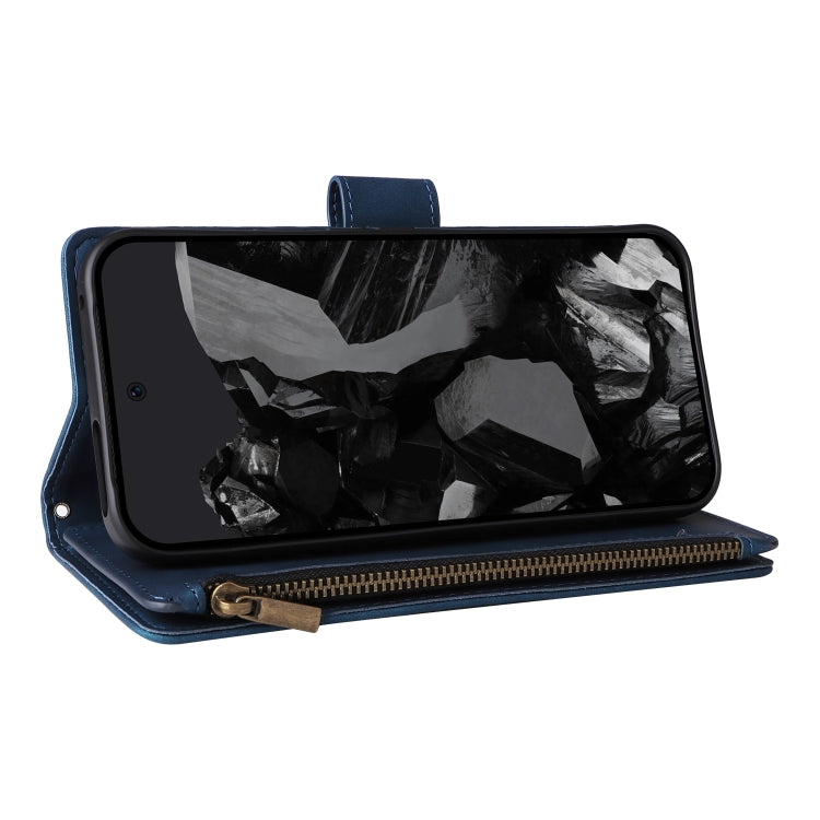 For Google Pixel 9 Pro Multifunctional Multi-Card Wallet Phone Leather Case(Blue) - Google Cases by PMC TechLife | Online Shopping South Africa | PMC TechLife | Buy Now Pay Later Mobicred