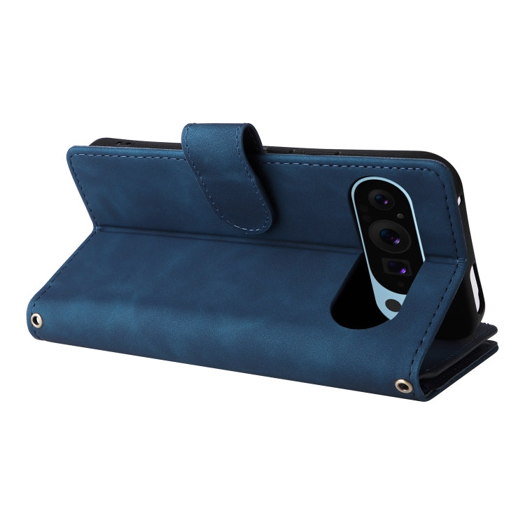For Google Pixel 9 Multifunctional Multi-Card Wallet Phone Leather Case(Blue) - Google Cases by PMC TechLife | Online Shopping South Africa | PMC TechLife | Buy Now Pay Later Mobicred