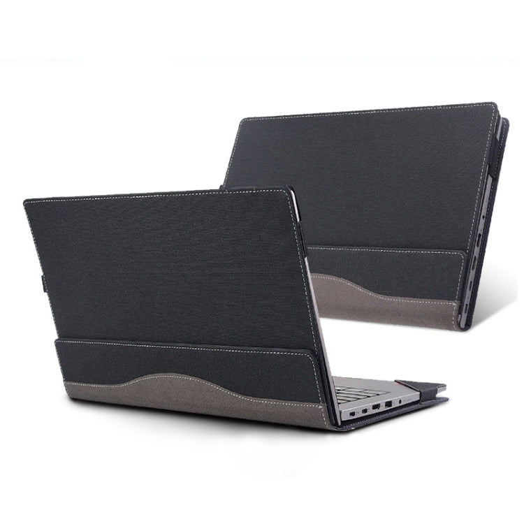 For Lenovo ThinkPad E15 Gen 4 Laptop Leather Anti-Fall Protective Case(Black) - 15.6 - 17 inch by PMC Jewellery | Online Shopping South Africa | PMC Jewellery | Buy Now Pay Later Mobicred