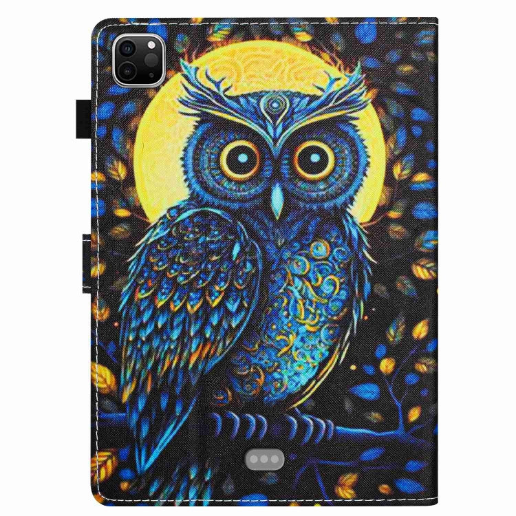 For iPad 11 Pro 2024 / 2020 / Air 4 10.9 Painted Pattern Stitching Smart Leather Tablet Case(Moonlight Eagle) - iPad Air (2022) / (2020) 10.9 Cases by PMC TechLife | Online Shopping South Africa | PMC TechLife | Buy Now Pay Later Mobicred