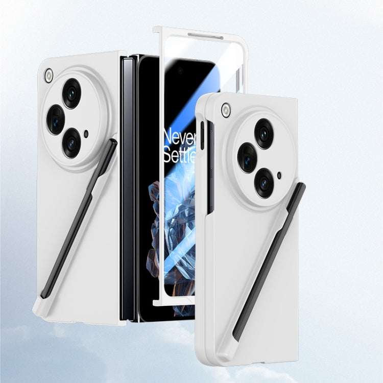 For OPPO Find N3 Integrated Skin Feel PC Phone Case with Pen / Pen Box(White) - Find N3 Cases by PMC TechLife | Online Shopping South Africa | PMC TechLife | Buy Now Pay Later Mobicred