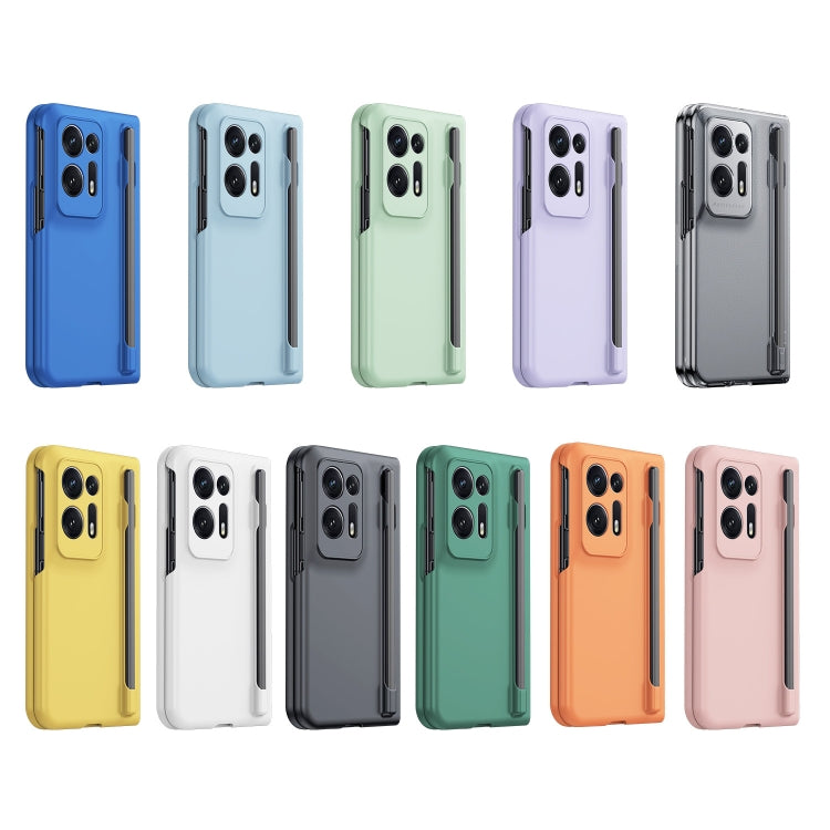 For OPPO Find N2 Integrated Skin Feel PC Phone Case with Pen / Pen Box(Pink) - OPPO Cases by PMC TechLife | Online Shopping South Africa | PMC TechLife | Buy Now Pay Later Mobicred