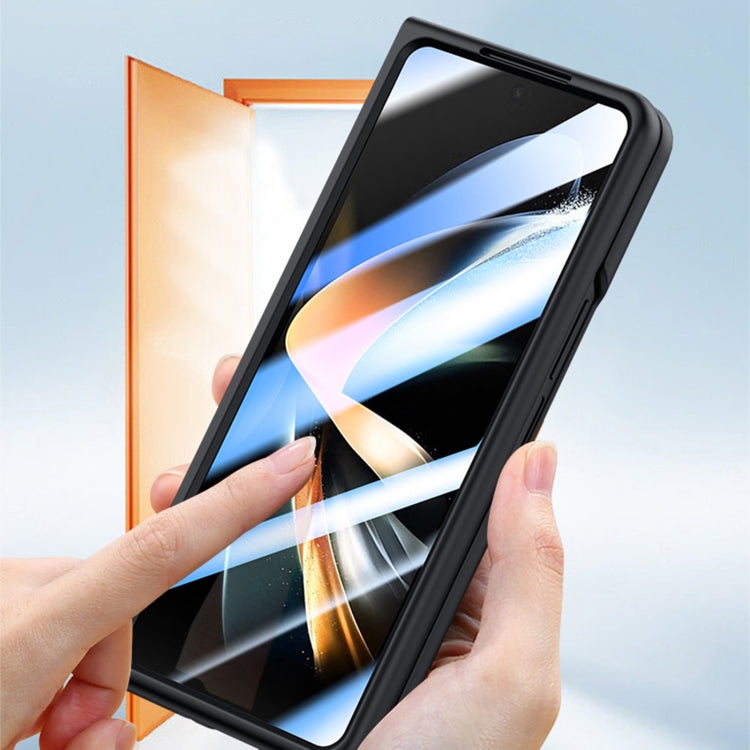 For Samsung Galaxy Z Fold4 5G Integrated Skin Feel PC Phone Case with Pen / Pen Box(White) - Galaxy Z Fold4 5G Cases by PMC TechLife | Online Shopping South Africa | PMC TechLife