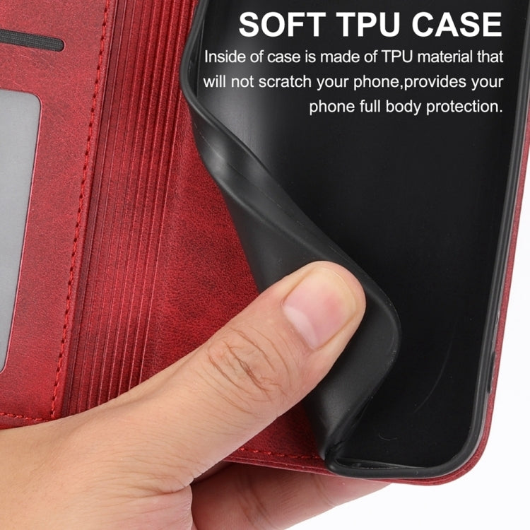 For Google Pixel 9 Cubic Grid Calf Texture Magnetic Leather Phone Case(Red) - Google Cases by PMC TechLife | Online Shopping South Africa | PMC TechLife | Buy Now Pay Later Mobicred