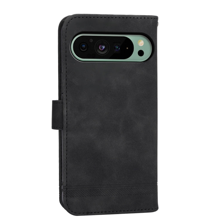 For Google Pixel 9 Dierfeng Dream Line TPU + PU Leather Phone Case(Black) - Google Cases by PMC TechLife | Online Shopping South Africa | PMC TechLife | Buy Now Pay Later Mobicred