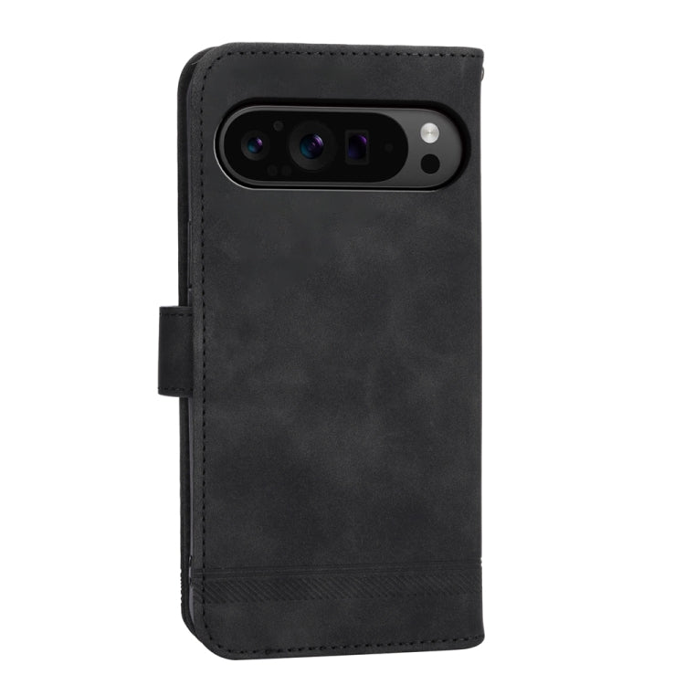 For Google Pixel 9 Pro Dierfeng Dream Line TPU + PU Leather Phone Case(Black) - Google Cases by PMC TechLife | Online Shopping South Africa | PMC TechLife | Buy Now Pay Later Mobicred