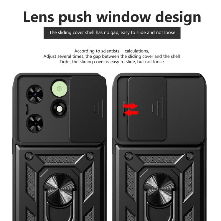 For Tecno Spark Go 2024 / Spark 20 Sliding Camera Cover Design TPU+PC Phone Case(Black) - Tecno Cases by PMC Jewellery | Online Shopping South Africa | PMC Jewellery | Buy Now Pay Later Mobicred