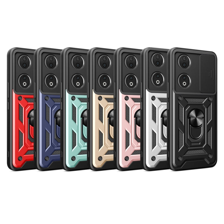 For Honor 90 5G Sliding Camera Cover Design TPU+PC Phone Case(Blue) - Honor Cases by PMC TechLife | Online Shopping South Africa | PMC TechLife