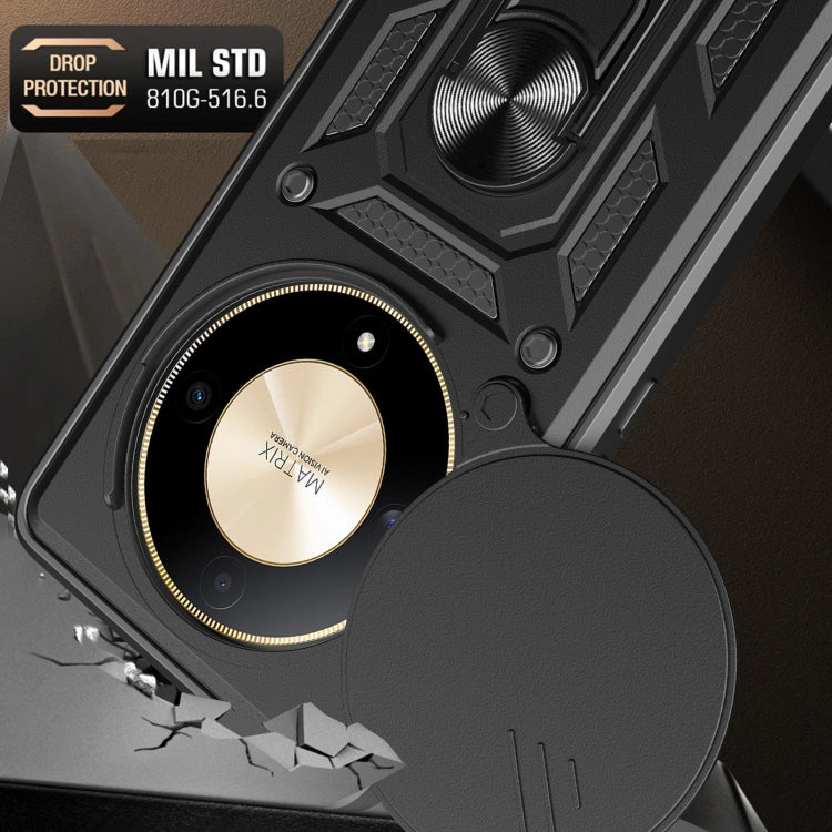 For Honor X9b Sliding Camera Cover Design TPU+PC Phone Case(Rose Gold) - Honor Cases by PMC TechLife | Online Shopping South Africa | PMC TechLife | Buy Now Pay Later Mobicred