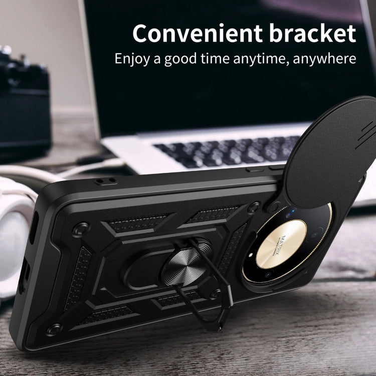 For Honor X9b Sliding Camera Cover Design TPU+PC Phone Case(Rose Gold) - Honor Cases by PMC TechLife | Online Shopping South Africa | PMC TechLife | Buy Now Pay Later Mobicred