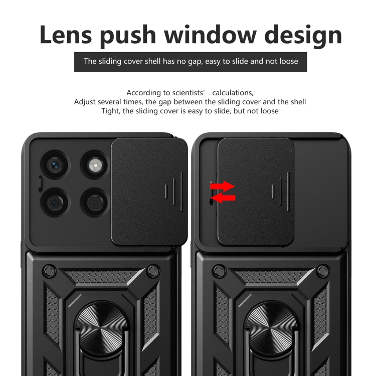 For Honor X8b Sliding Camera Cover Design TPU+PC Phone Case(Gold) - Honor Cases by PMC TechLife | Online Shopping South Africa | PMC TechLife | Buy Now Pay Later Mobicred