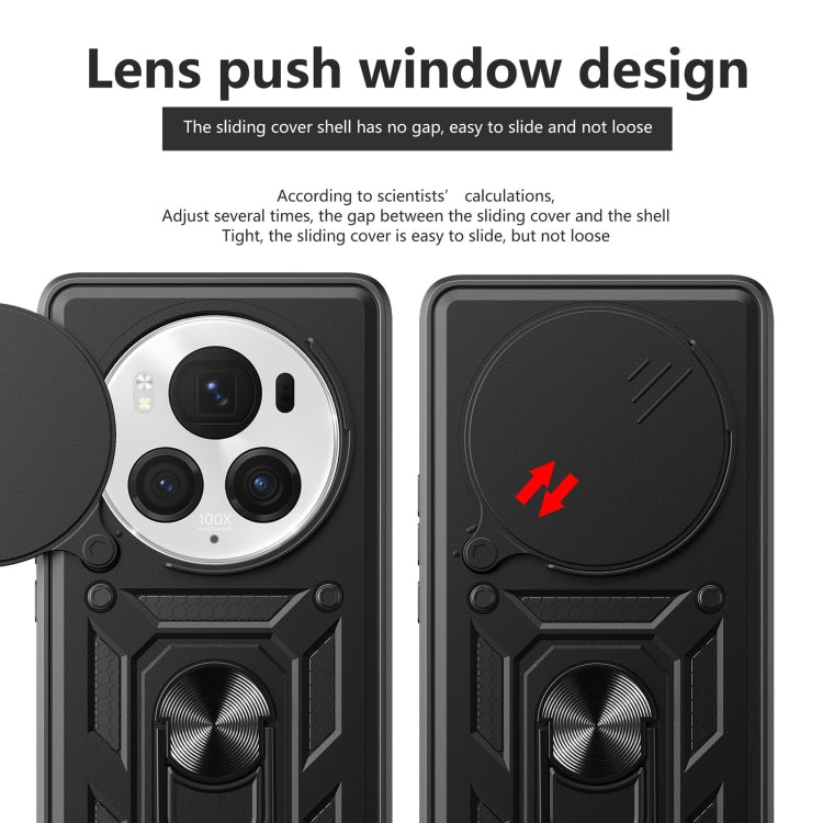 For Honor Magic6 Pro Sliding Camera Cover Design TPU+PC Phone Case(Blue) - Honor Cases by PMC TechLife | Online Shopping South Africa | PMC TechLife | Buy Now Pay Later Mobicred