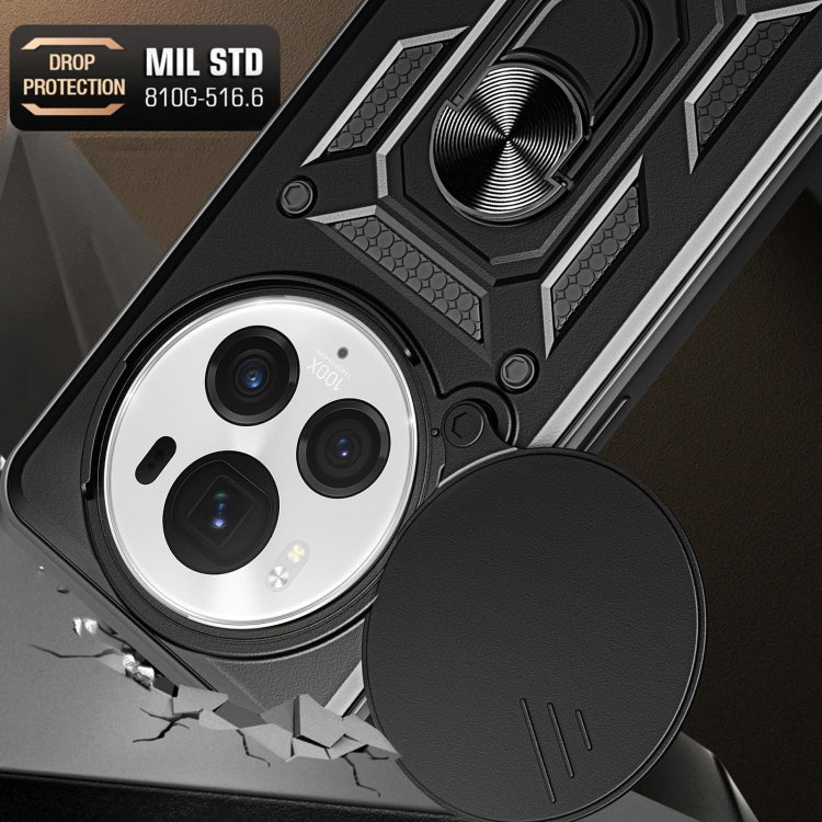 For Honor Magic6 Pro Sliding Camera Cover Design TPU+PC Phone Case(Blue) - Honor Cases by PMC TechLife | Online Shopping South Africa | PMC TechLife | Buy Now Pay Later Mobicred