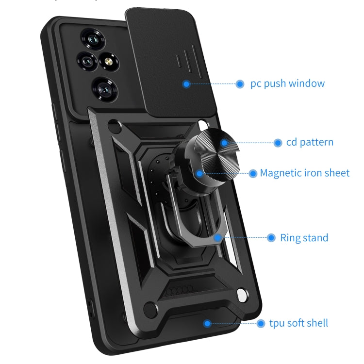 For Honor 200 Pro Sliding Camera Cover Design TPU+PC Phone Case(Gold) - free shipping - PMC TechLife - Order now!