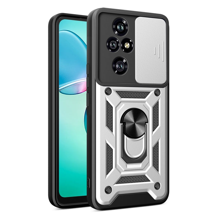 For Honor 200 Pro Sliding Camera Cover Design TPU+PC Phone Case(Silver) - free shipping - PMC TechLife - Order now!