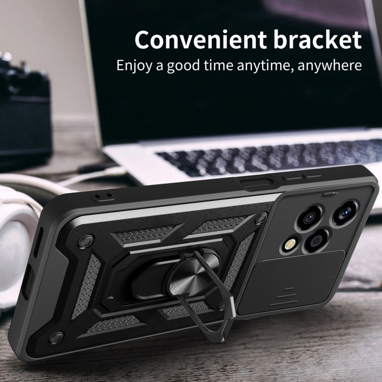 For Honor 200 Lite Global Sliding Camera Cover Design TPU+PC Phone Case(Silver) - free shipping - PMC TechLife - Order now!