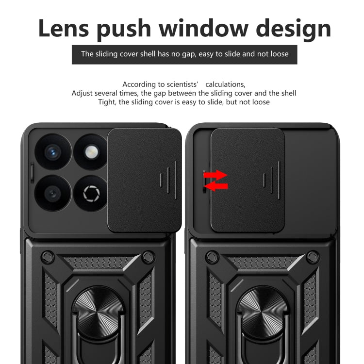 For Honor 200 Smart Sliding Camera Cover Design TPU+PC Phone Case(Gold) - free shipping - PMC TechLife - Order now!