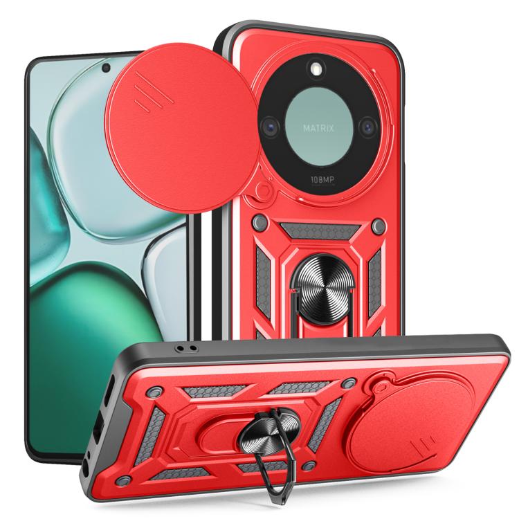 For Honor X9c Smart Sliding Camera Cover Design TPU+PC Phone Case(Red) - free shipping - PMC TechLife - Order now!
