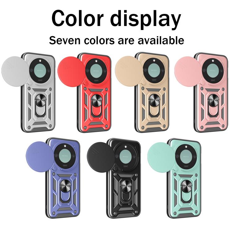 For Honor X9c Smart Sliding Camera Cover Design TPU+PC Phone Case(Blue) - free shipping - PMC TechLife - Order now!