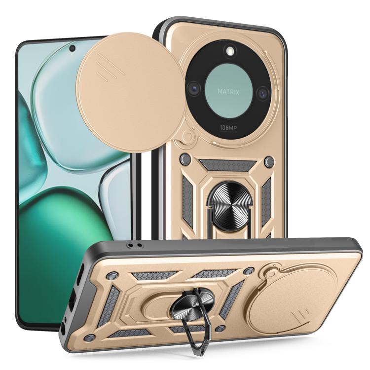 For Honor X9c Smart Sliding Camera Cover Design TPU+PC Phone Case(Gold) - free shipping - PMC TechLife - Order now!