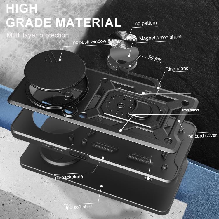 For Honor X9c Smart Sliding Camera Cover Design TPU+PC Phone Case(Gold) - free shipping - PMC TechLife - Order now!