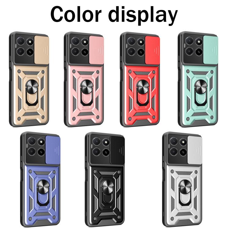 For Honor X5b Plus Sliding Camera Cover Design TPU+PC Phone Case(Black) - free shipping - PMC TechLife - Order now!