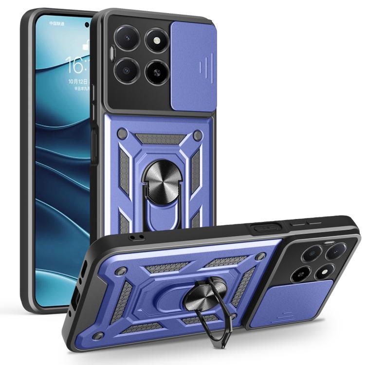 For Honor X5b Plus Sliding Camera Cover Design TPU+PC Phone Case(Blue) - free shipping - PMC TechLife - Order now!