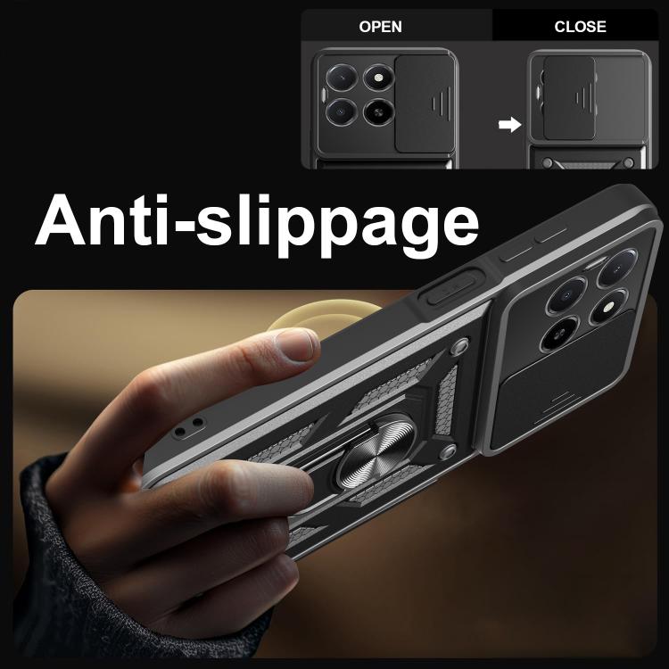 For Honor X5b Plus Sliding Camera Cover Design TPU+PC Phone Case(Silver) - free shipping - PMC TechLife - Order now!