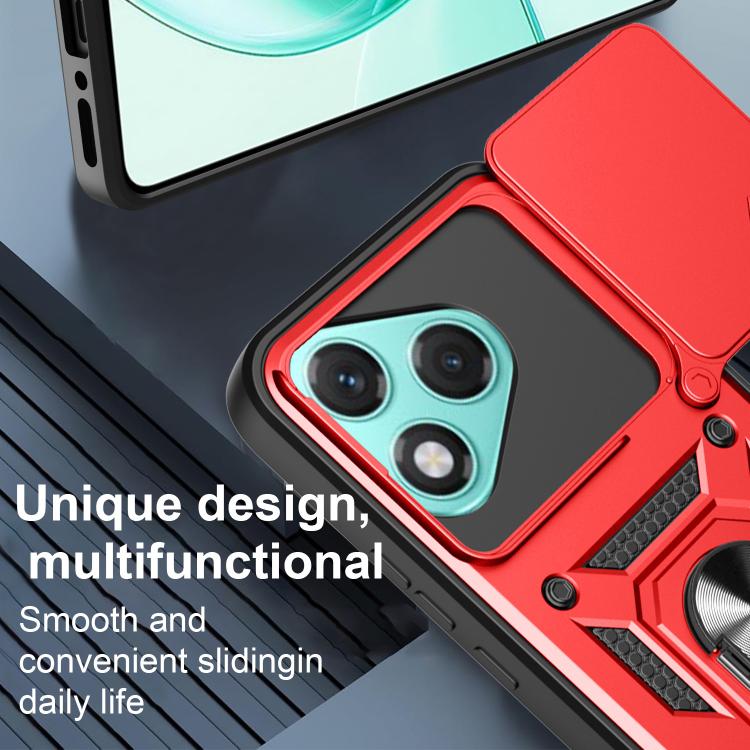 For Honor 400 Lite Global Sliding Camera Cover Design TPU+PC Phone Case(Black) - free shipping - PMC TechLife - Order now!